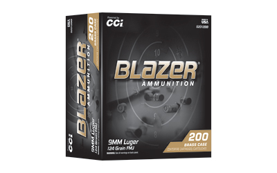 BLAZER 9MM 124GR FMJ 200RD TRAY
