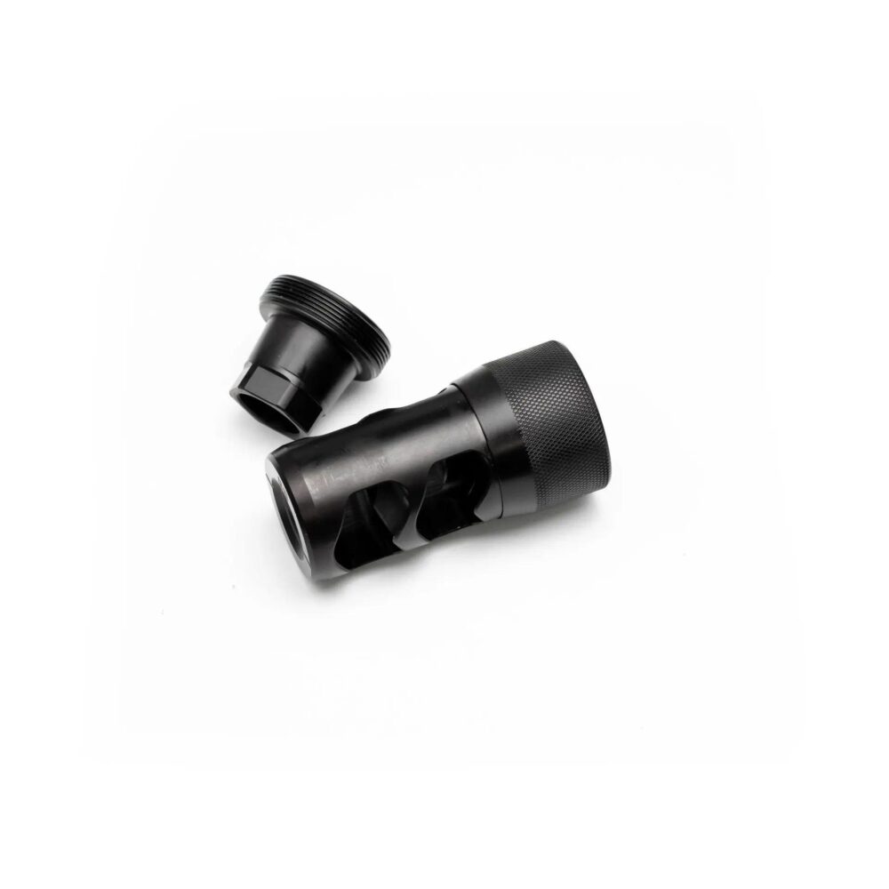 Area 419 Hellfire 2P-Self Timing Muzzle Brake w/ Adapter 9mm 1/2-28