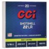 CCI Rimfire Shotshell Ammunition .22 LR 1/15 oz #12 31 gr 1000 fps 2000/ct (100-20/ct)