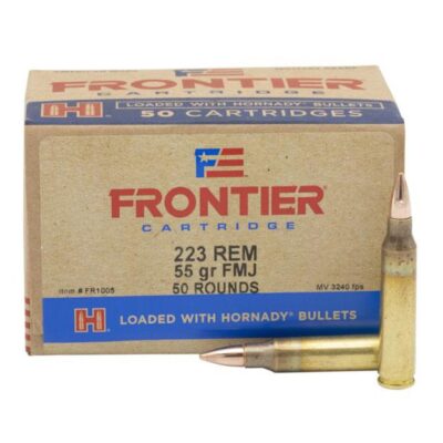 Hornady Frontier Rifle Ammunition .223 Rem 55 gr FMJ 3240 fps 50/ct(Oriented)