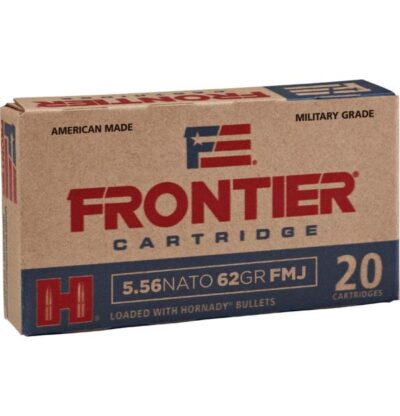 Hornady Frontier Rifle Ammunition 5.56X45 NATO 62 gr FMJ 3060 fps 150/ct (Oriented)