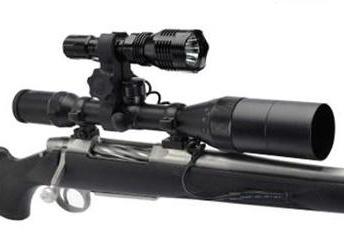 Cyclops Varmint Light Kit - Gun Mounted Red/Green LED / 250 Lumen / Rechargeable