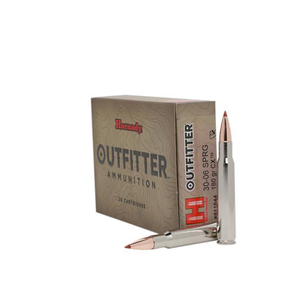 Hornady Outfitter Rifle Ammunition .30-06 SPRG 180gr CX OTF 2600 fps 20/ct