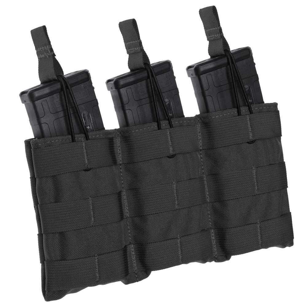 TacShield Triple Speed Load Rifle Molle Pouch-Black