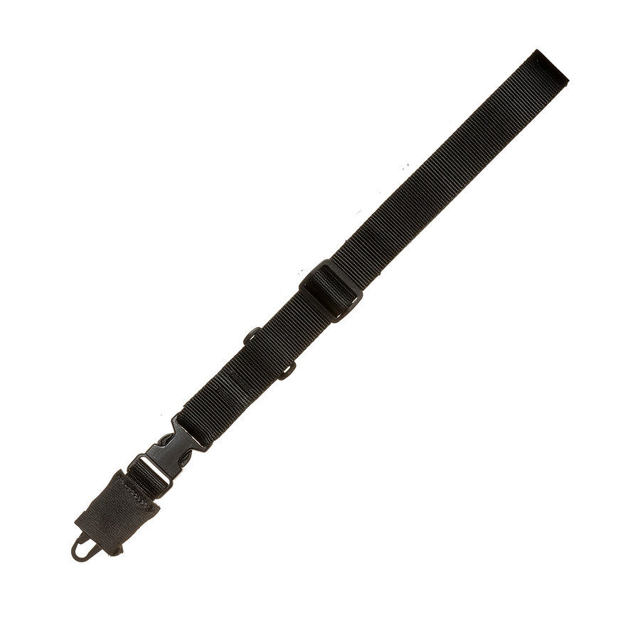 TacShield CQB Single-Point Sling 1.5" Black with HK Snap Hook
