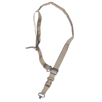 TacShield Warrior 2n1 Sling Padded Web Quick Adjuster QD Push Button Swivel Coyote Brown