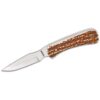 Schrade Uncle Henry 301UH Fixed Knife 3-1/8" Drop Point Blade Brown with Leather Sheath