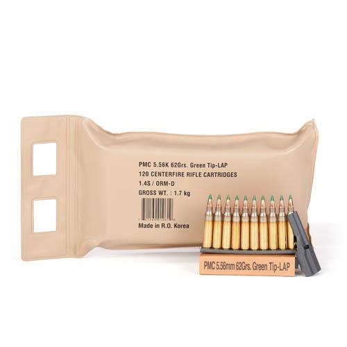 PMC X-Tac Battle Pack Rifle Ammunition 5.56X45 NATO 62 gr Green Tip 2920 fps 120/ct