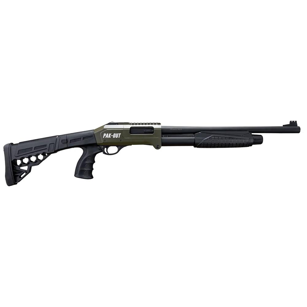 Rock Island Armory Pak Out Long Shotgun 12 ga 3" Chamber 4rd Magazine 18.5" Barrel OD Green Black