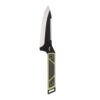 SOG Knives Terragrip Camp Knife 6-7/10" Drop Point Blade Black Green