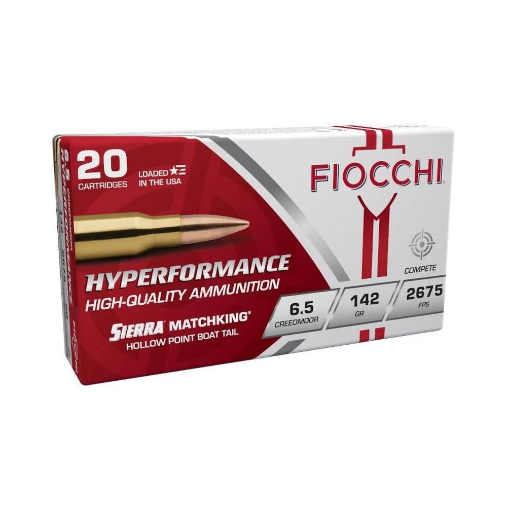 Fiocchi Hyperformance Match Rifle Ammunition 6.5 Creedmoor 142gr HPBT 2675 fps 20/ct