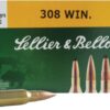 Sellier & Bellot Rifle Ammunition .308 Win 180 gr FMJ 20/ct