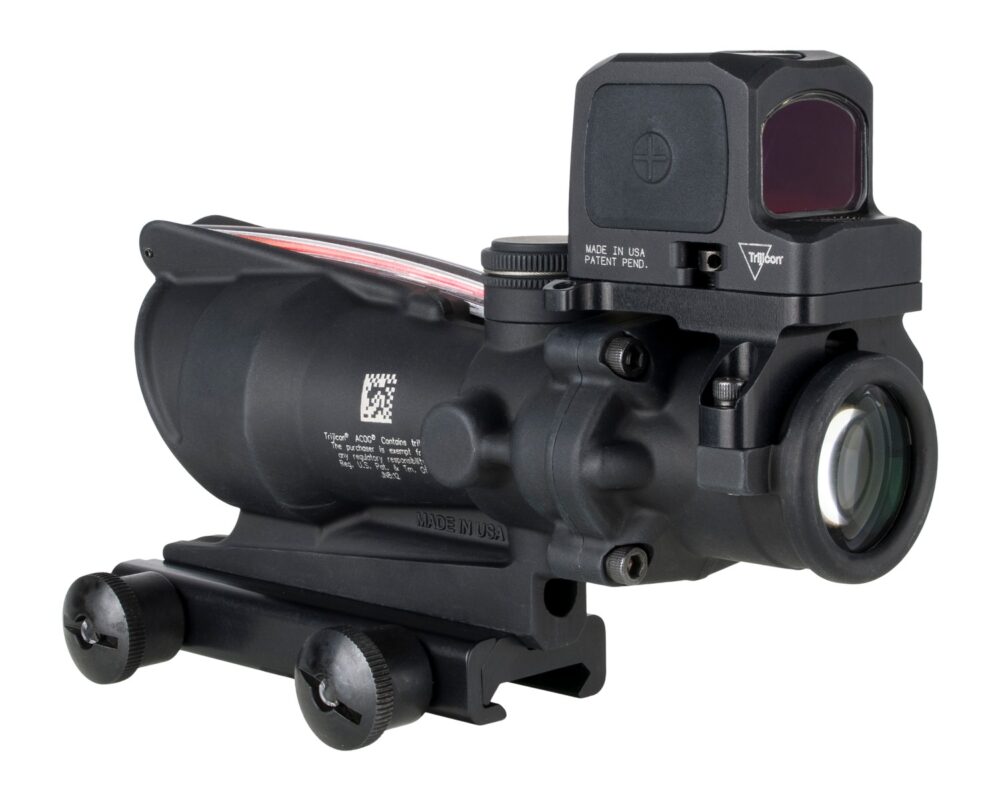 TRIJICON ACOG 4X32 RED CHEV .223 W/RCR