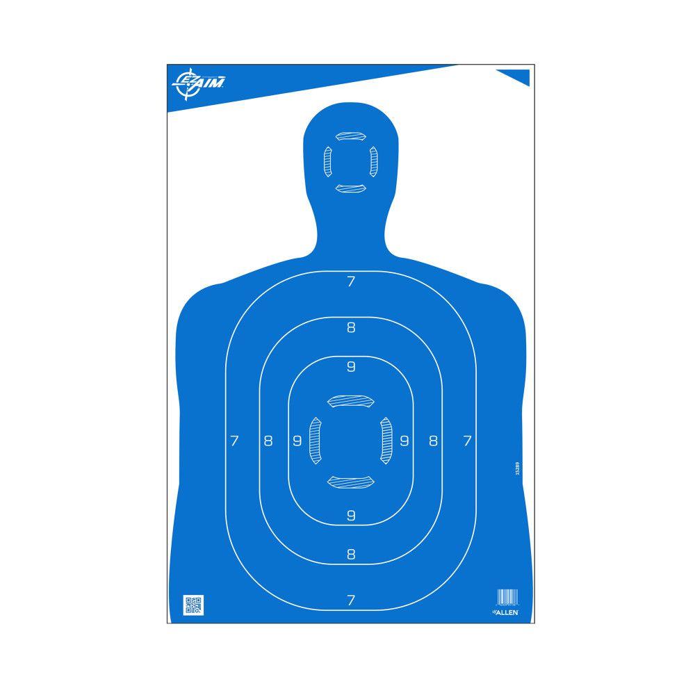 Allen EZ-Aim Silhouette Paper Shooting Targets 23"W x 35"H Blue 100/ct