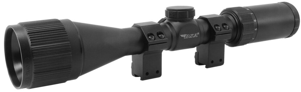 BSA Air Rifle Scope - 3-9x Magnification 40mm AO (Adjustable Objective) Mil-Dot 1" Tube  Matte