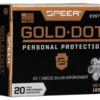 Speer Gold Dot Handgun Ammunition .40 S&W 165 gr HP 1150 fps 20/ct