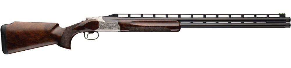 Browning 0184183002 Citori 825 Lariat Trap 12 Gauge Break Open 2.75" 2rd 32" Matte Blued Over/Under Vent Rib Barrel, Engraved Silver Nitride Steel Receiver, Monte Carlo Comb Stock, Right Hand