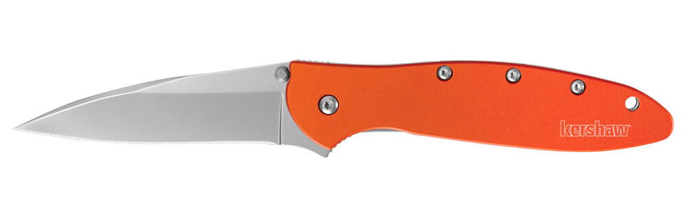 Kershaw Leek Folding Knife 3" Drop Point Blade Orange