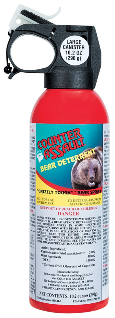 Counter Assault 15067035 Bear Spray Capsaicin Range 32 ft-7 Seconds 10.20 oz Includes Holster