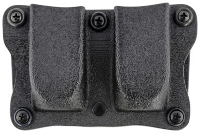 DeSantis Gunhide A87KJKKZ0 Quantico Double Mag Pouch OWB Black Kydex, Belt Clip Fits Belts Up To 1.50" Wide, Compatible w/Sig P365, Ambidextrous