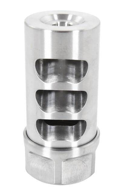 American Precision Arms G2L5830S Gen 2 Little Bastard Self Timing Brake Stainless Steel with 5/8"-24 tpi Threads, 2.22" OAL & 1" Diameter for 30 Cal Rifle