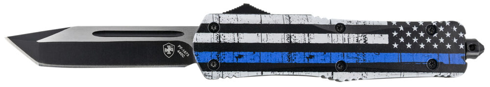 Templar Knife Large Knife 3-1/2" Tanto Blade Back the Blue