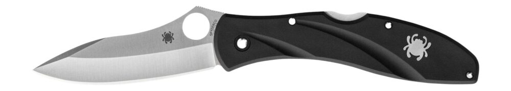 Spyderco C66PBK3 Centofante 3  3.14" Folding Drop Point Plain VG-10 SS Blade Black FRN Handle Includes Pocket Clip