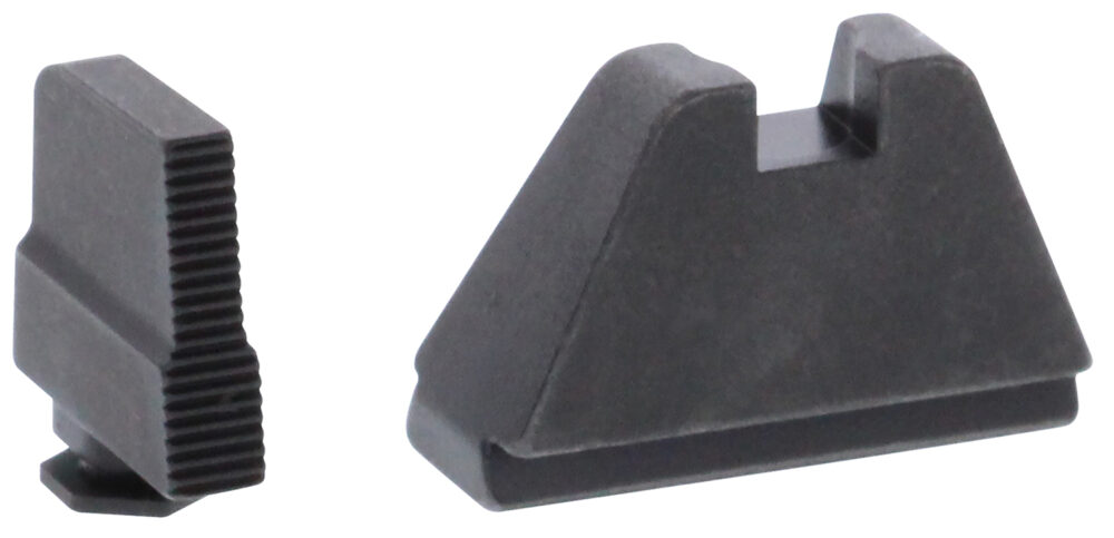AmeriGlo GL507 Optic Compatible Sight Set for Glock  5XL Tall Serrated Front Sight-Black Rear Sight