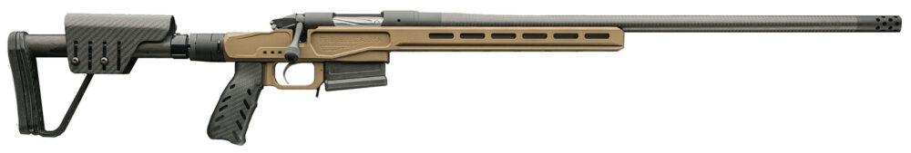 Bergara Rifles BPR37308 Premier MgLite Full Size 308 Win Mag 5+1 22" Carbon Fiber CURE Carbon Fiber Barrel, Graphite Black Cerakote Steel Receiver, Flat Dark Earth XLR  Folding Chassis