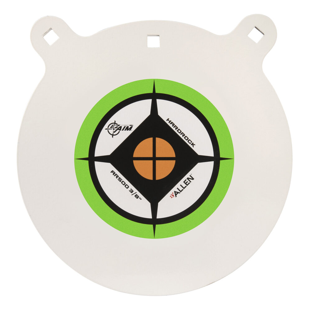 EZ-Aim 15599 Hardrock  12" AR500 Steel Gong Shooting Target .38" Thickness Black / Green / White