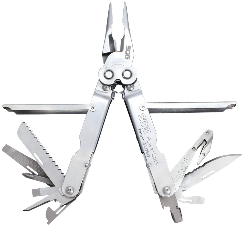 SOG Powerlock with V Cutter Multi-Tool with Nylon Sheath