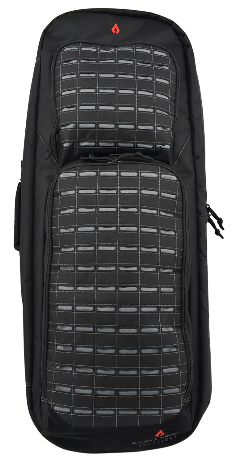 Advance Warrior Solutions FR36RBPBL/GR Frame  36" L Backpack with Side Handle, Black Polyester for Tactical Rifle, Molle Front