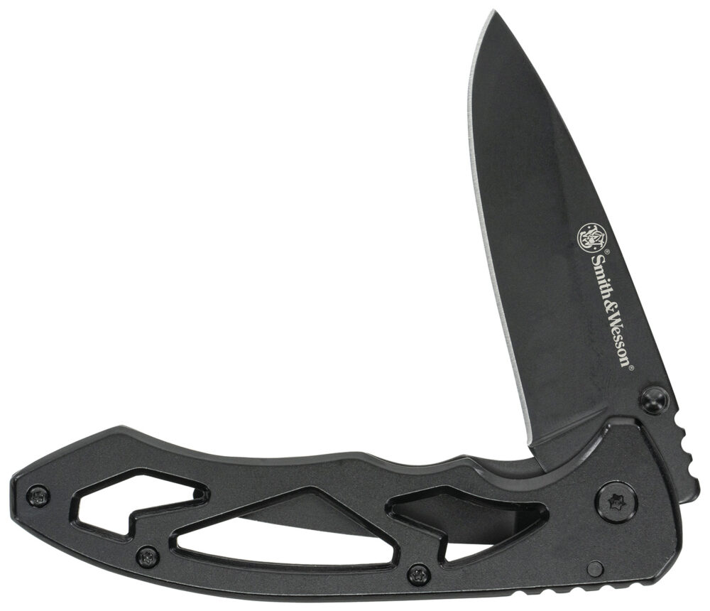 Uncle Henry CK400LCP Skeletonized  Large 3" Folding Drop Point Plain Stainless Steel Blade 4.40" Handle Includes Pocket Clip