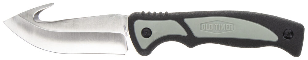 Old Timer Trail Boss Gut Hook Fixed Knife 3 7/10" Blade Black