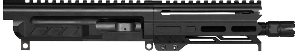 CMMG 94B6829AB Dissent  9mm Luger 6.50", Left Side Charging Handle, Armor Black, OEM Zeroed Linear Comp, 4.60" M-LOK Handguard for AR-Platform, Picatinny End Plate