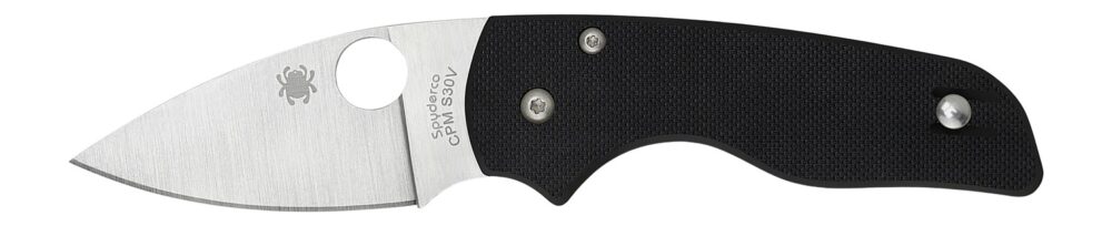 Spyderco C230GP Lil' Native  2.42" Folding Plain Satin CPM S30V SS Blade/Black Textured G10 Handle Includes Pocket Clip