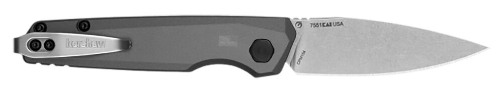Kershaw Launch 18 Automatic Folding Knife 2-8/10" Spear Point Blade Grey