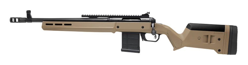 Savage Arms 58202 110 Scout Full Size 450 Bushmaster 5+1 16.50" Matte Black Threaded Barrel, Picatinny Rail Carbon Steel Receiver, Flat Dark Earth Magpul Hunter Synthetic Stock, Left Hand
