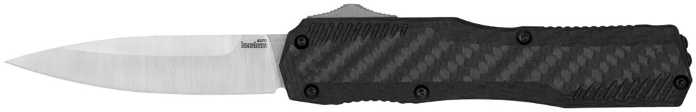 Kershaw Livewire OTF Automatic Knife 3-3/10" Spear Point Blade Black