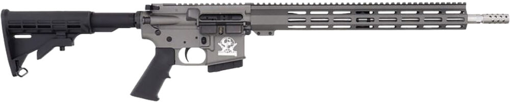 Great Lakes Firearms GL15350SSTNG16 GLFA  350 Legend 5+1 18" Stainless Threaded Barrel, Tungsten Cerakote Picatinny Rail Aluminum Receiver, M-LOK Handguard, Black Synthetic Stock, Mil-Spec Grip