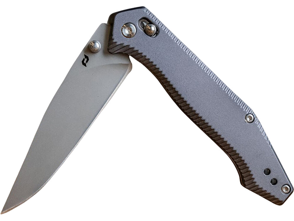 Schrade Turnkey Pivot Folding Knife 3-2/5" Drop Point Blade Grey