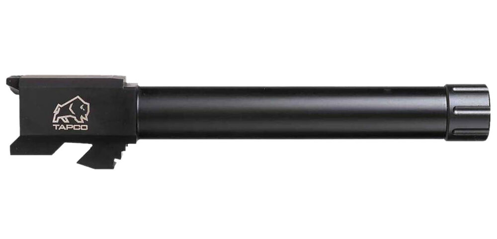 Tapco TAP22001 9mm Luger Threaded Black Nitride Stainless Steel, Fits Glock 17 Gen1-3