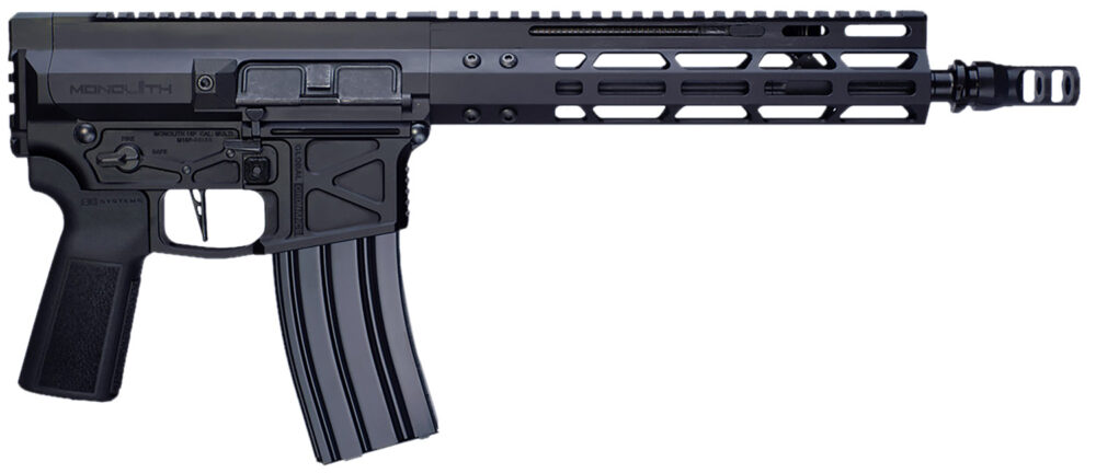 Global Ordnance LLC 197892003230 Monolith 15P 5.56x45mm NATO 30+1 12.50" Black Mono Barrel, M-LOK Handguard, Black Aluminum Picatinny Rail Receiver, Rear Picatinny Rail, B5 P-Grip 23 Grip