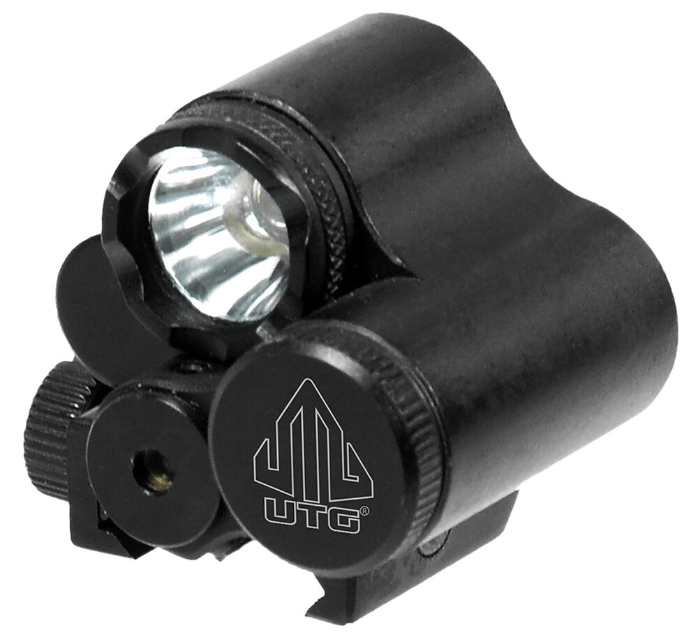 Leapers LTELP28R   Black Anodized Aluminum 120 Lumens CREE LED IRB Bulb Red Laser Picatinny Mount