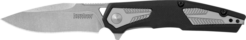 Kershaw Tremolo Spring Assisted Folding Knife 3-1/8" Clip Point Blade Black