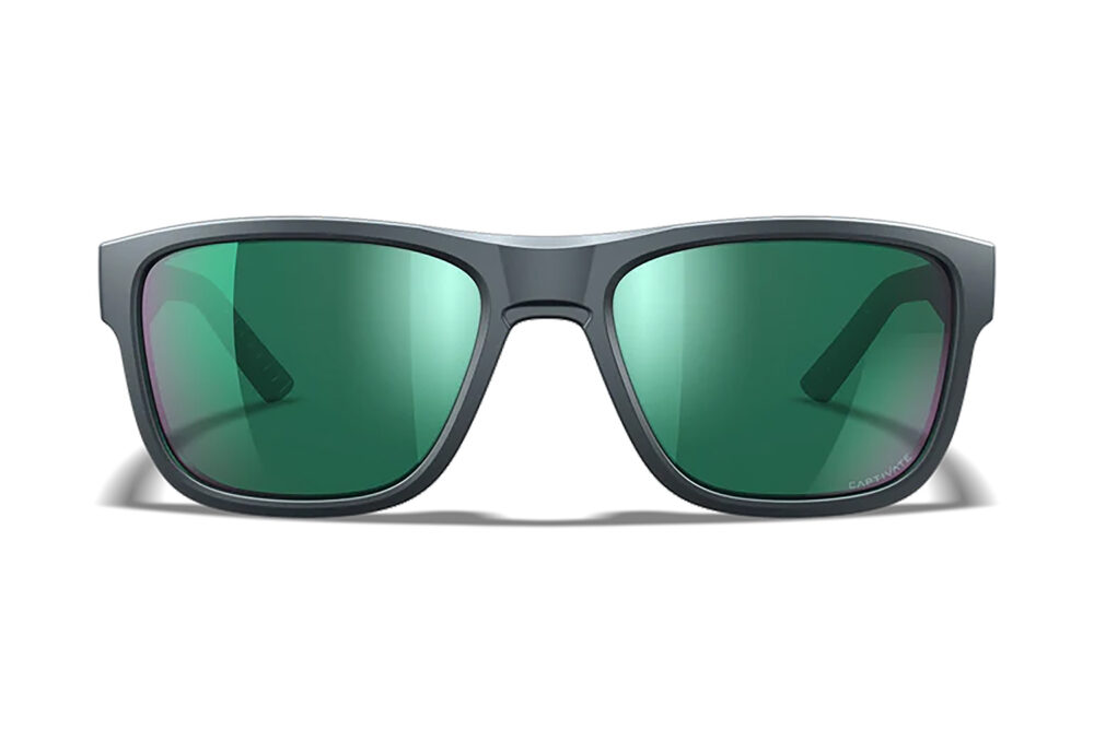 Wiley X AC6OVN17 Ovation  Green Mirror Lens Dark Gray Frame