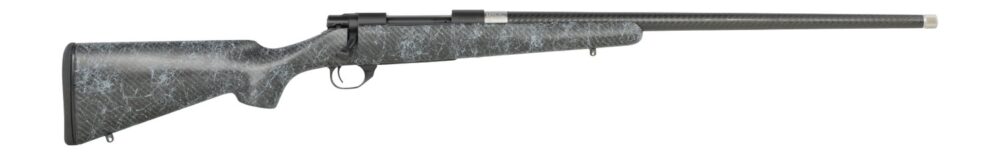 Howa HCE65PRCGW 1500 Carbon Elevate 6.5 PRC 4+1 24" Wrapped Carbon Fiber Threaded Barrel, Blued Drilled & Tapped Steel Receiver, Fixed Stocky's Black w/Gray Webbing Carbon Fiber Stock, Right Hand