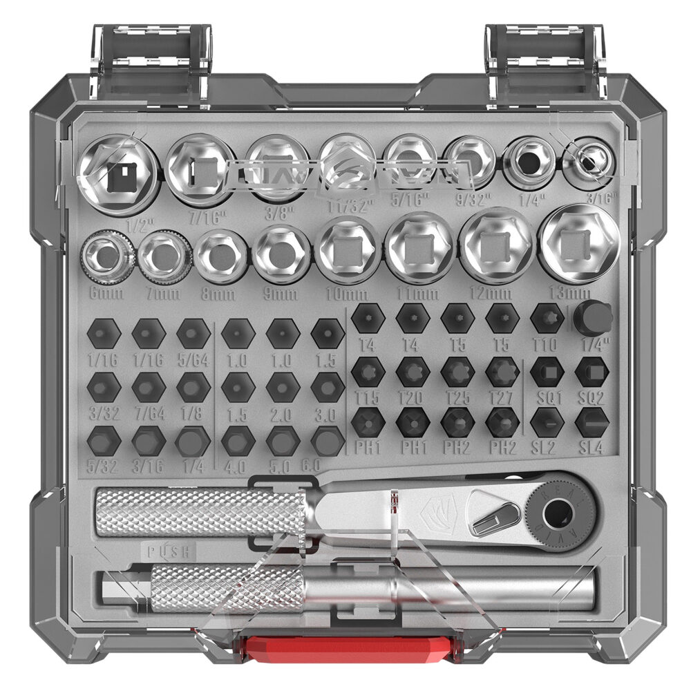 Real Avid X3 Driver 52-Piece Socket & Gunsmithing Bit Set