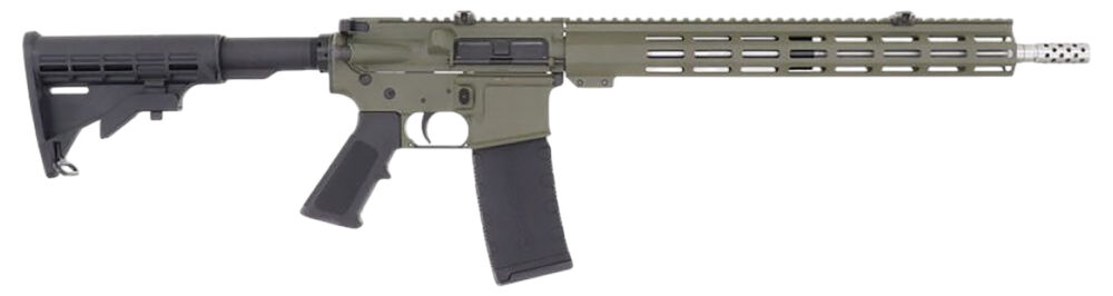 GLFA AR-15 Rifle .223 Wylde 30rd Magazine 16" Barrel OD Green/Stainless Steel with 15.25" Handguard