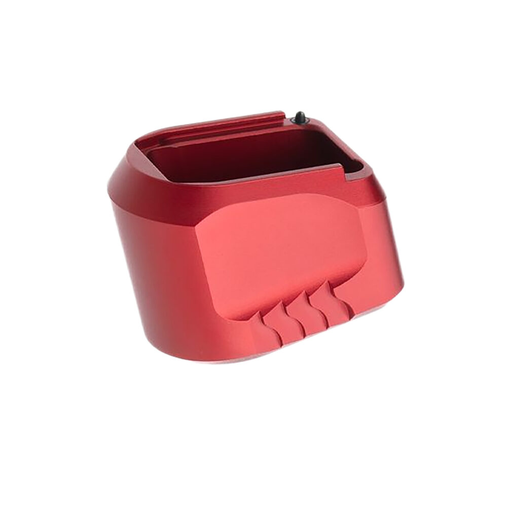Tyrant CNC TDMPMAGEXFSRED  Magazine Extension Fits S&W M&P 9/40 5rd Compatible w/ Full-Size M&P 1.0/2.0 frames Red Aluminum